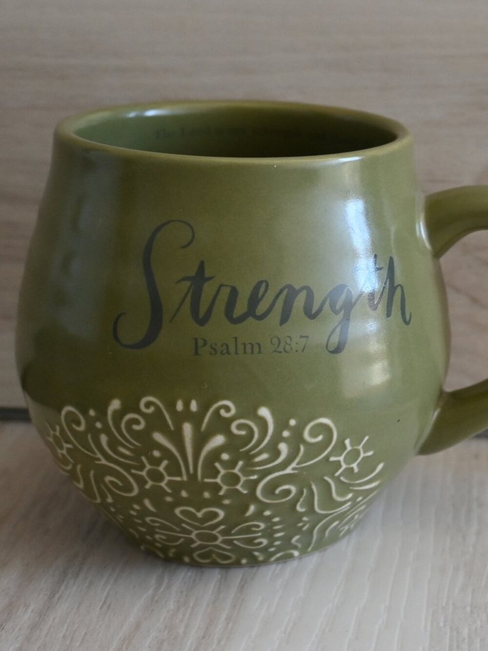 DaySpring Inspirational Mug Olive Green